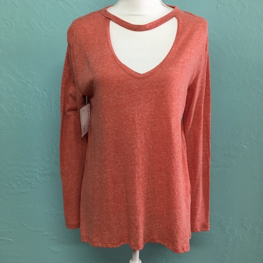 NEW. Long sleeve choker top